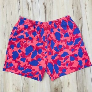 LCKR Fleece Pink Gum Ghost Camo Shorts Size Large